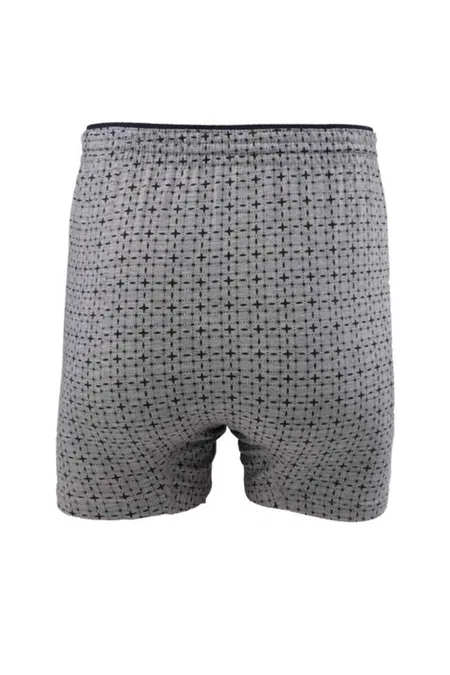 Pamuklu Düz Dikiş Erkek Boxer Tutku 1102 - Gri