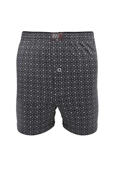 Pamuklu Düz Dikiş Erkek Boxer Tutku 1102 - Füme