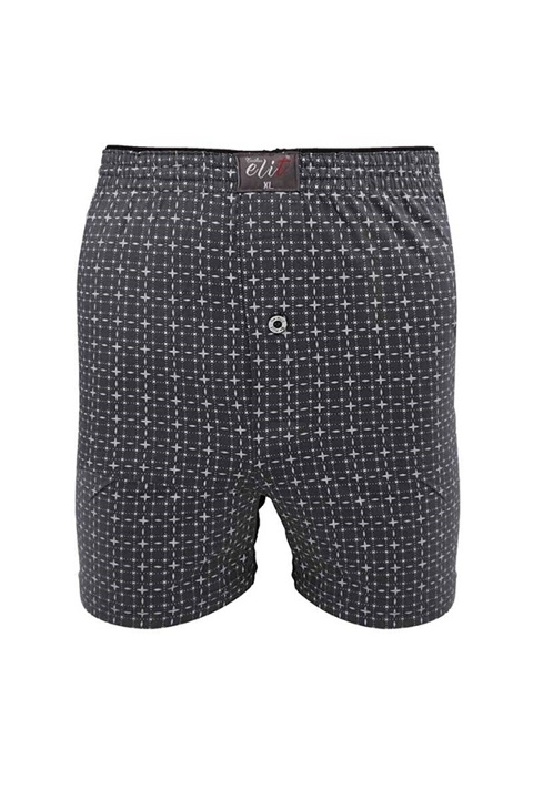 Pamuklu Düz Dikiş Erkek Boxer Tutku 1102 - Füme