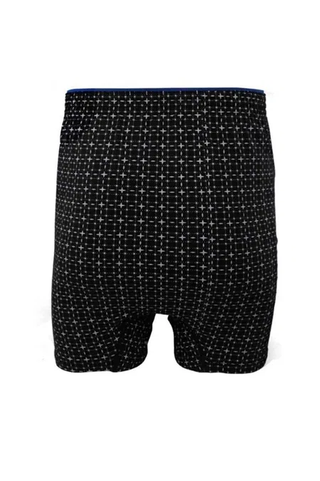Pamuklu Düz Dikiş Erkek Boxer Tutku 1102 - Siyah