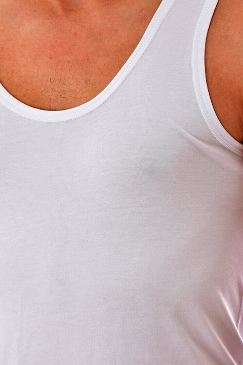 Modal Pamuklu V Yaka Erkek Atlet Tutku Elit 1201 - Beyaz