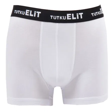 Modal Likralı Esnek Bel Boxer Tutku Elit 1252 - Beyaz