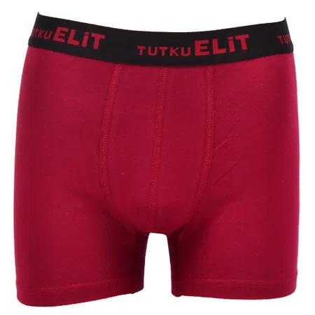 Modal Likralı Esnek Bel Boxer Tutku Elit 1252 - Bordo