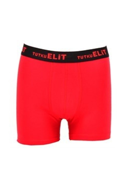 Modal Likralı Esnek Bel Boxer Tutku Elit 1252 - Kırmızı