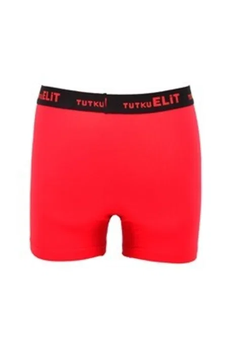 Modal Likralı Esnek Bel Boxer Tutku Elit 1252 - Kırmızı