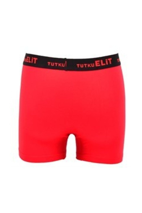Modal Likralı Esnek Bel Boxer Tutku Elit 1252 - Kırmızı