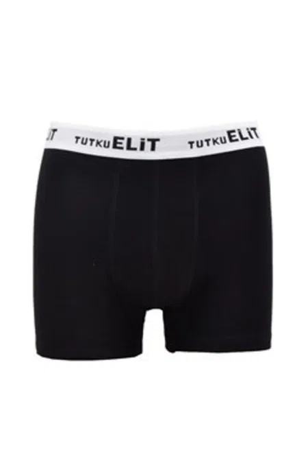 Modal Likralı Esnek Bel Boxer Tutku Elit 1252 - Siyah
