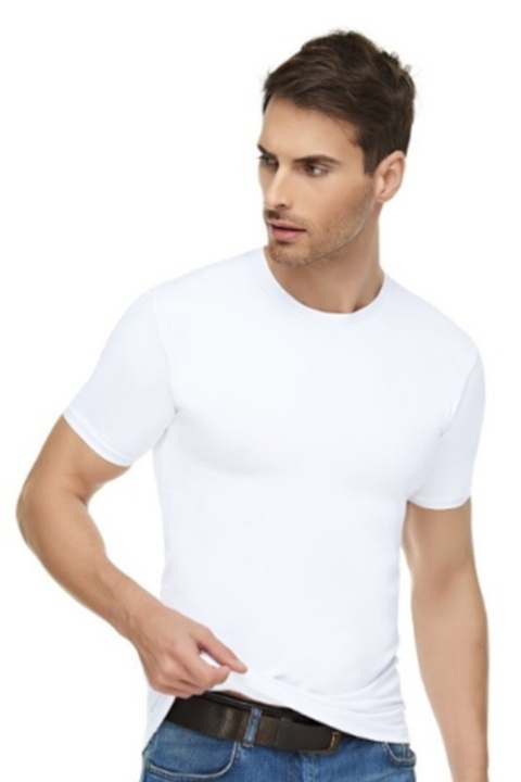 Pamuklu Elastan Sıfır Yaka Erkek Atlet Tutku Elit 1301 - 2