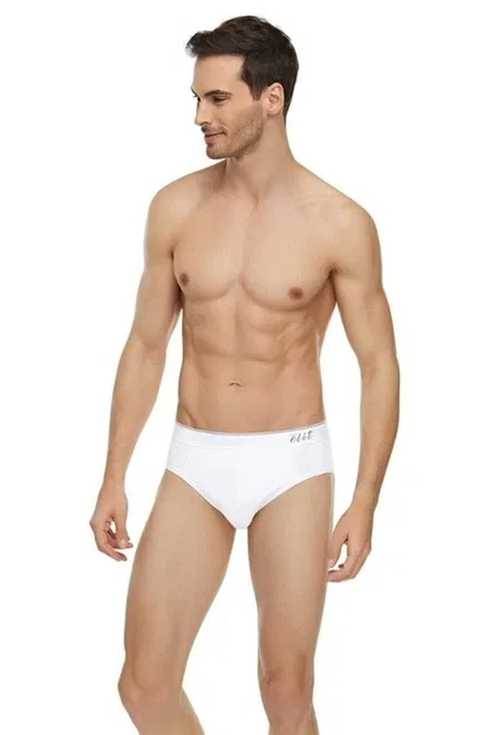 Pamuklu Elastik İnce Bel Slip Külot Tutku Elit 1351 - Beyaz