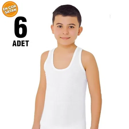 Pamuklu Yumuşak Kesim Atlet Tutku 0124 - Beyaz