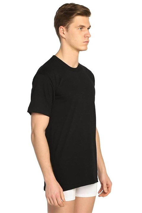 Pamuklu Sıfır Yaka Erkek Atlet Tutku 0105 - Siyah