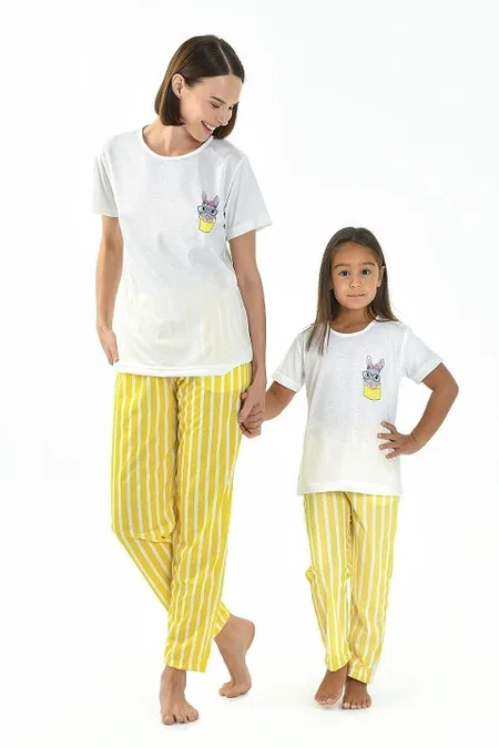 Yeni İnci Viskon Yazlık Kadın Pijama Takımı Yeni İnci 1799 - Görsel 3