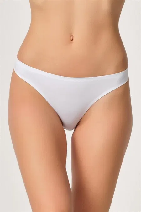 Yapıştırma Lazer Kesim String Külot Emay 2802 - Beyaz