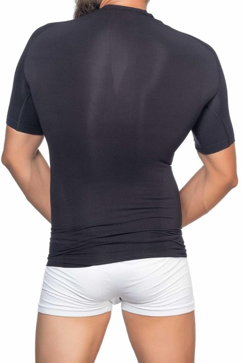 Yarım Kol Korse Atlet Polyamide Elastan Emay 1010 - Siyah