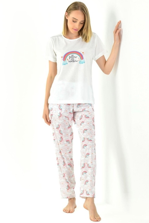 Yeni İnci Penye Kumaşlı Yazlık Pijama Takımı Yeni İnci 1788