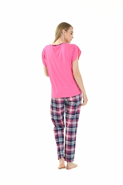 Yeni İnci Pamuklu Kısa Kollu Pijama Takımı Yeni İnci 1832 - Görsel 2