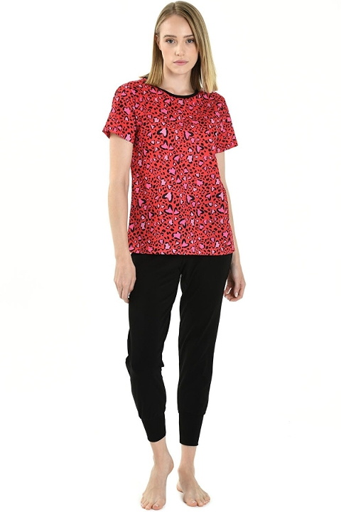 Yeni İnci Yeni İnci Viskon Kadın Pijama Takımı Kısa Kollu Şortlu 1805