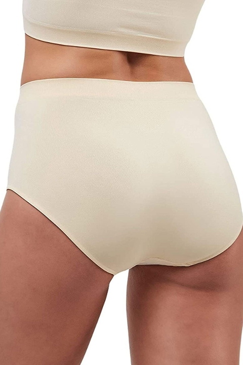 Dikişsiz Yüksek Bel Slip Külot Elite Life 811 - Ten