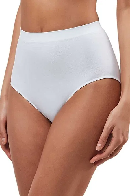 Dikişsiz Yüksek Bel Slip Külot Elite Life 811 - Beyaz