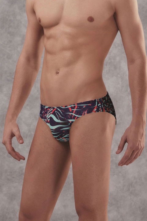 Zebra Baskılı Modal Pamuklu Erkek Slip Doreanse 1409