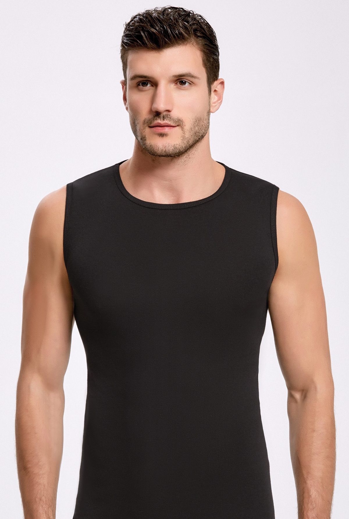 İlke Pamuklu Kolsuz Bisiklet Yaka Erkek Atlet Badi İlke 1007