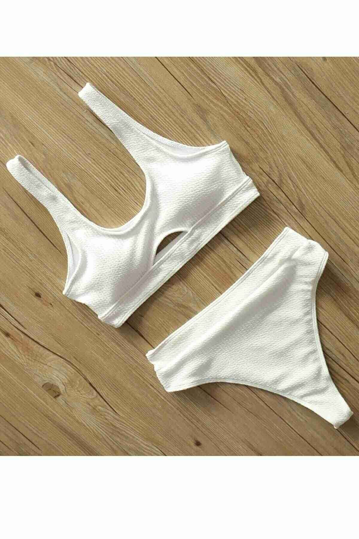 Angelsin Şık Bikini Altı Beyaz MS41609 - Beyaz