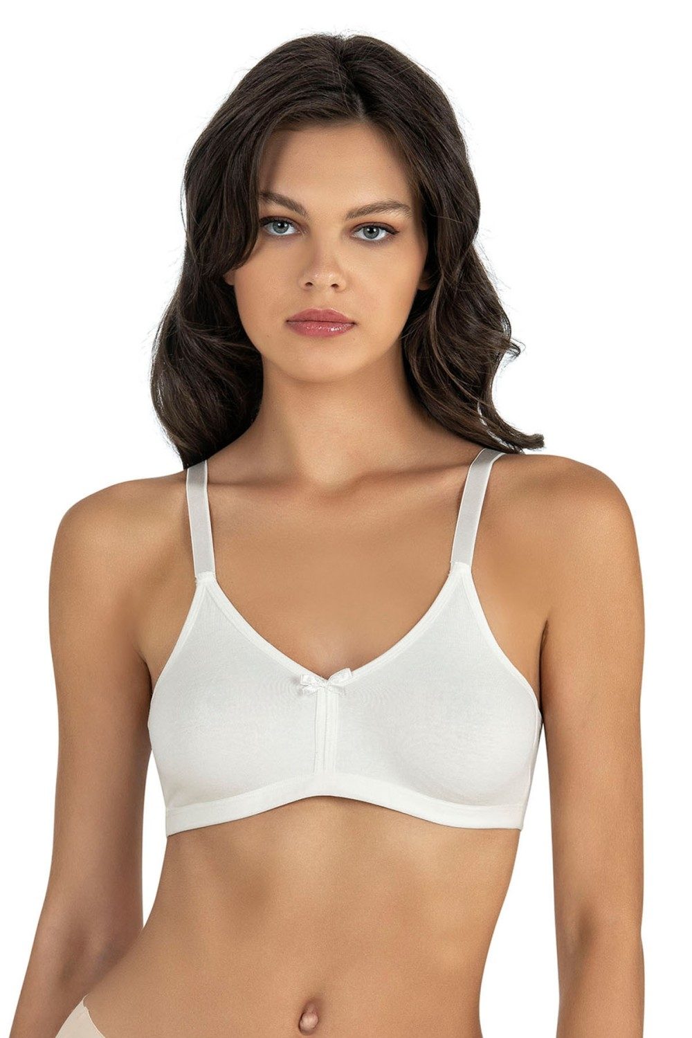 Dantel Detaylı Askılı Sütyen Fabony 1150 - Beyaz