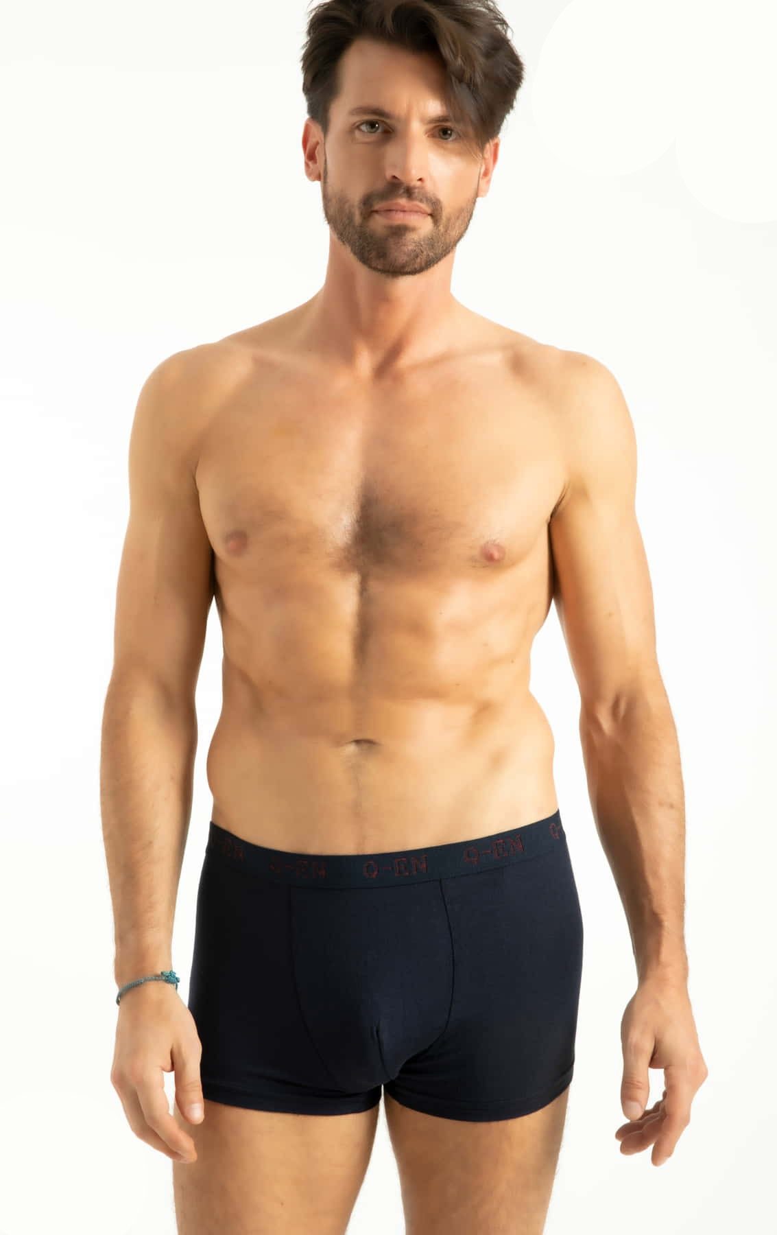 Pamuklu Esnek Bel Boxer Q-En 500 - Lacivert