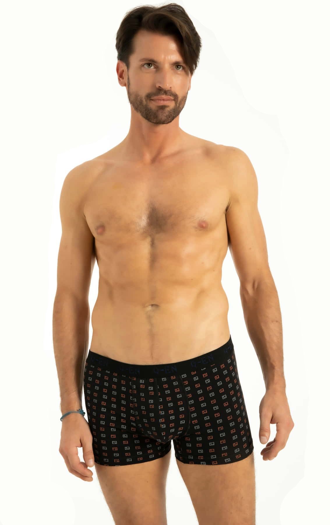 Pamuklu Esnek Bel Lastikli Boxer Q-En 516 - Asorti