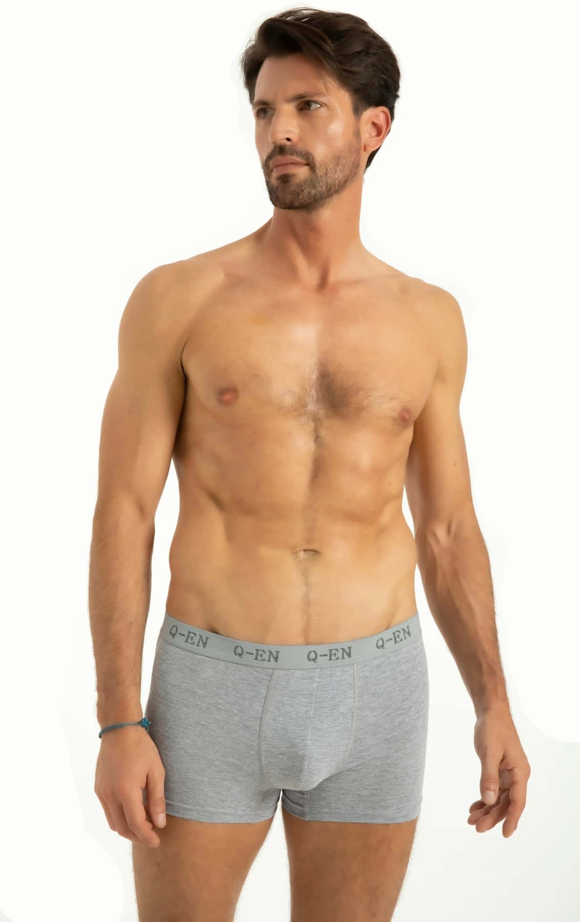 Pamuklu Esnek Bel Boxer Q-En 501 - Asorti