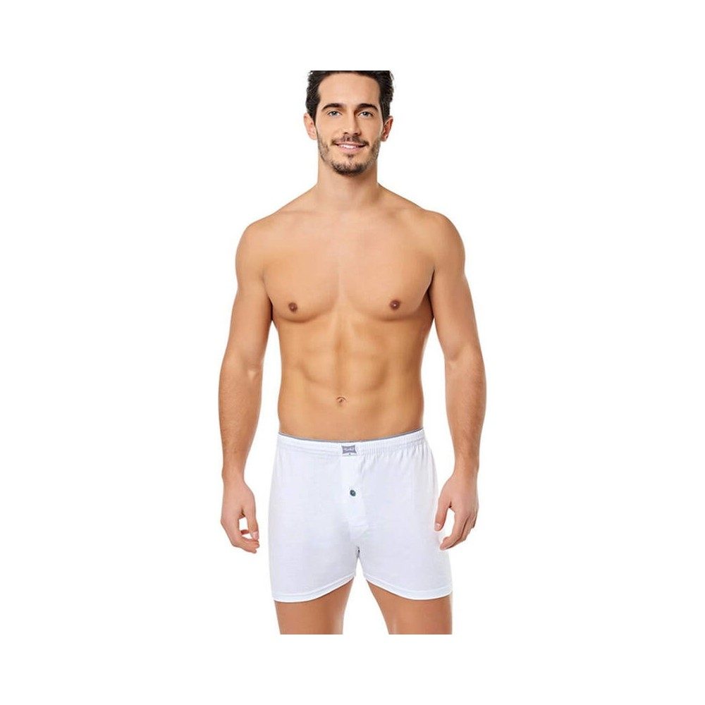 Esnek Bel Lastiği Pamuklu Erkek Boxer Q-En 512 - Asorti