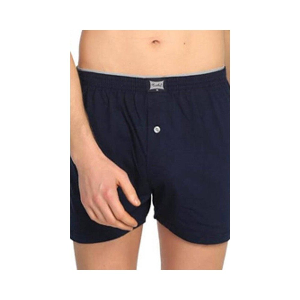 Esnek Bel Lastiği Pamuklu Erkek Boxer Q-En 512 - Asorti