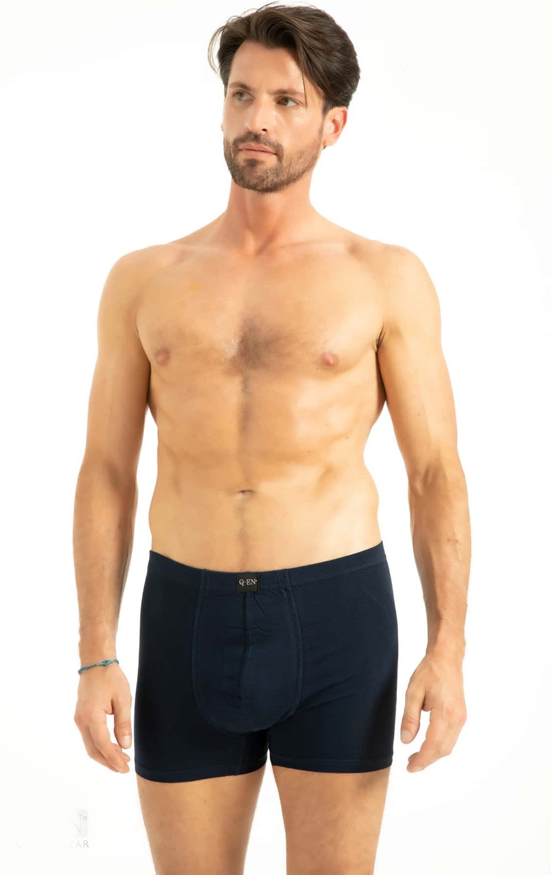 Pamuklu Esnek Bel Boxer Q-En 513 - Lacivert