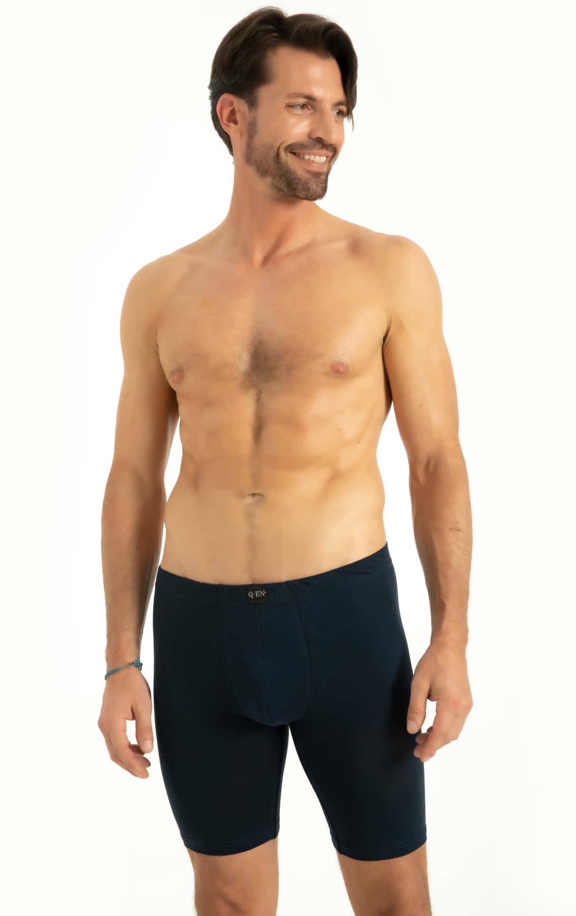 Q-En Pamuklu Esnek Bel Uzun Paça Boxer Q-En 524 - Görsel 3