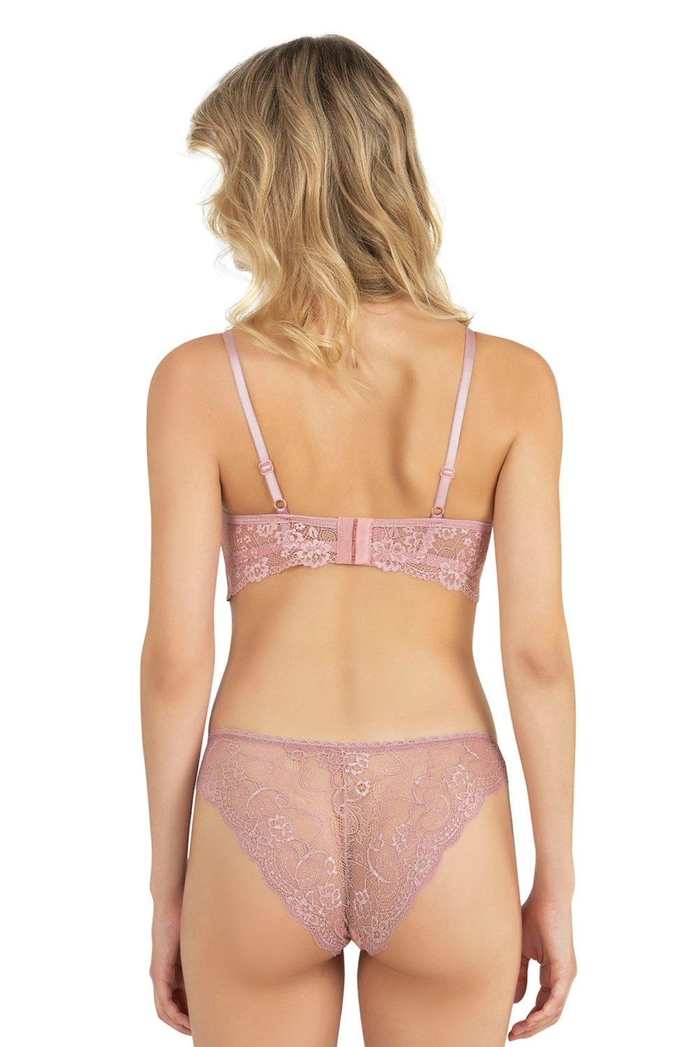 Dantelli Bralet Destekli Sütyen Takım Fabony 4210 - A.Gülkurusu