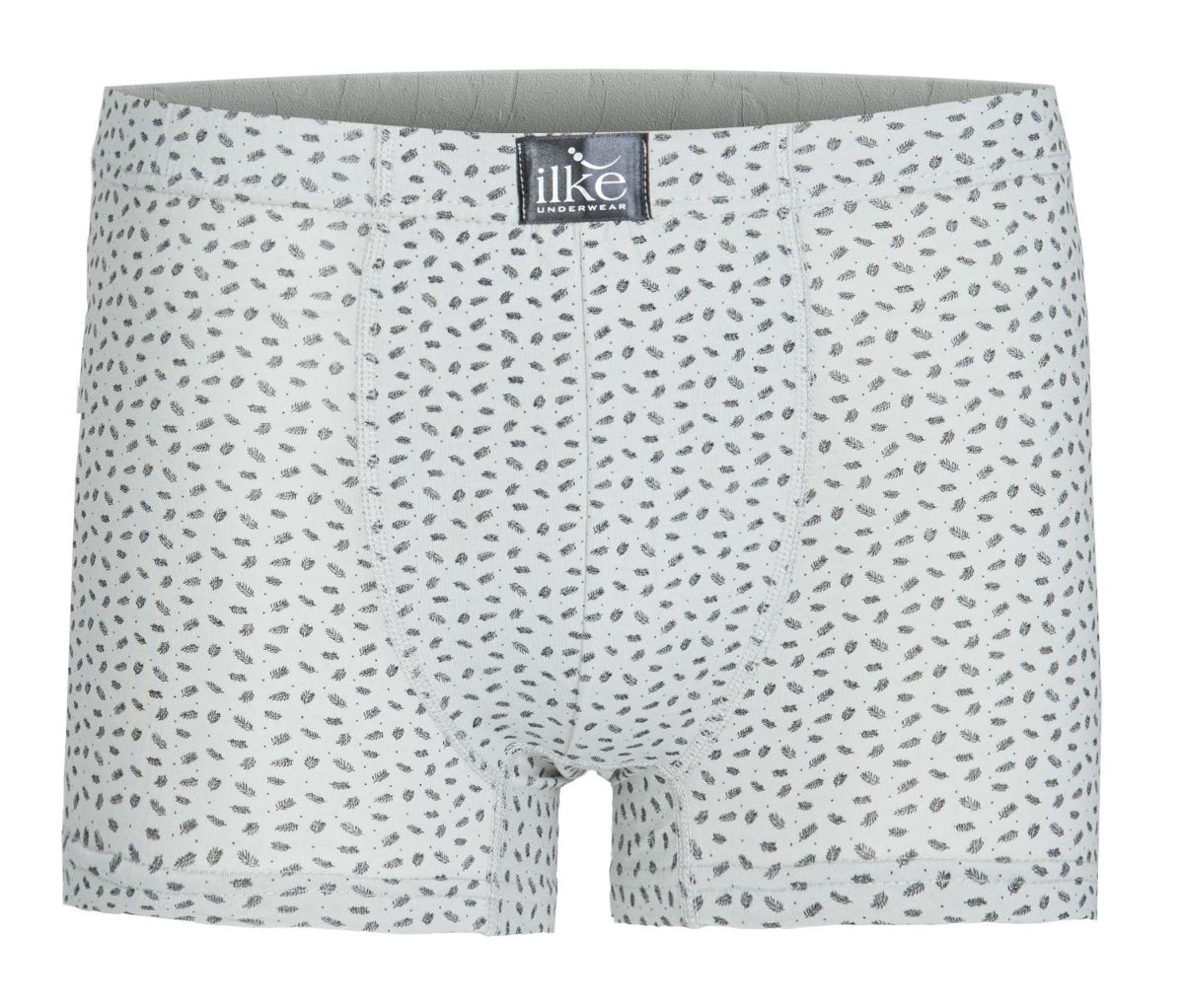 Likralı Pamuklu Desenli Boxer İlke 1601 - Gri