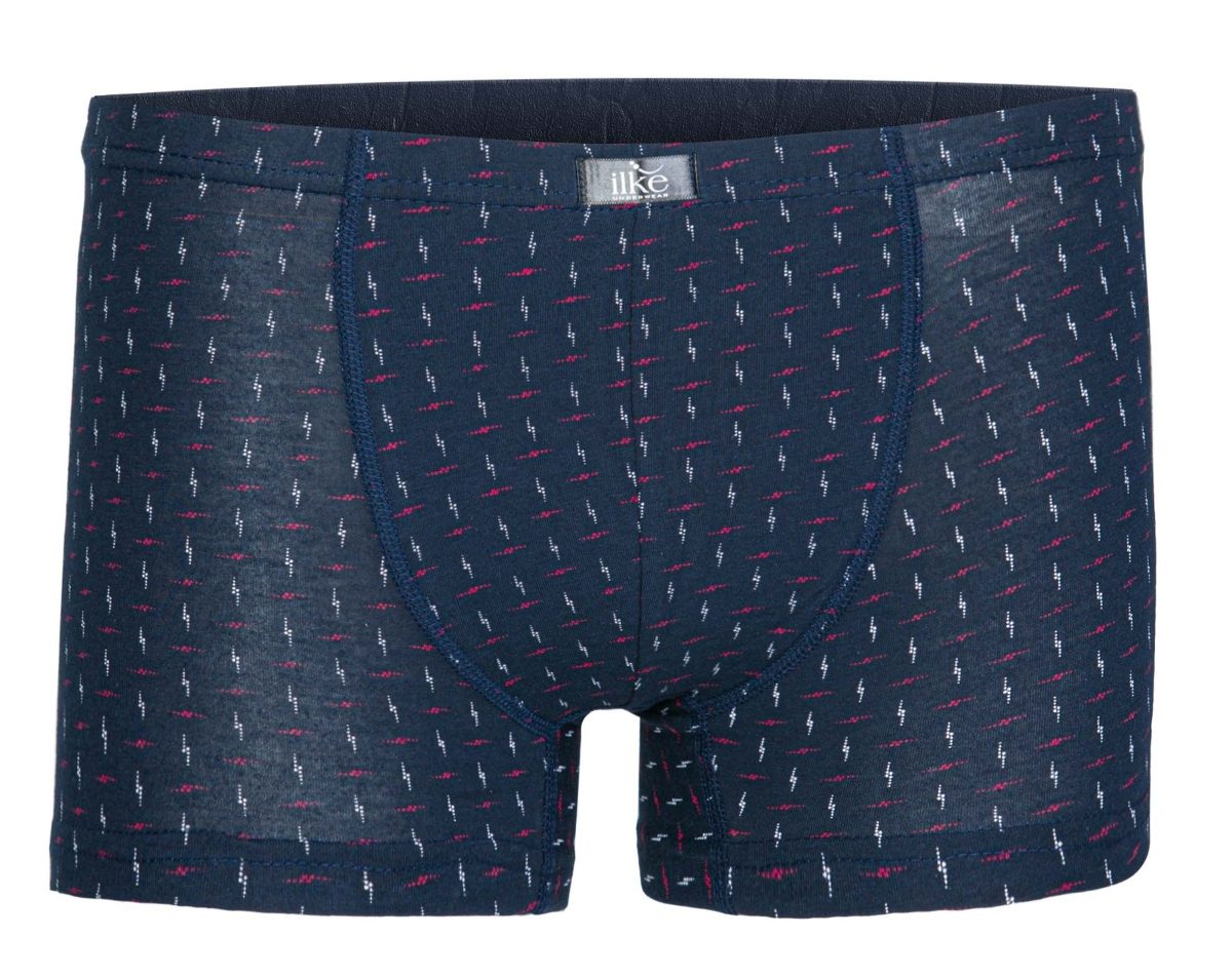 Pamuklu Modal Desenli Boxer İlke 1616 - Lacivert
