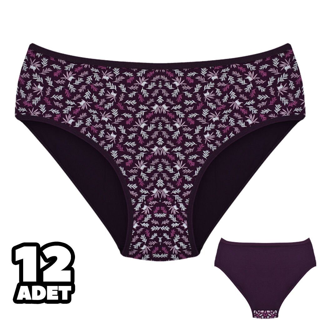 Yüksek Bel Destekli Bato Külot Dondeza 201-138 - Mor