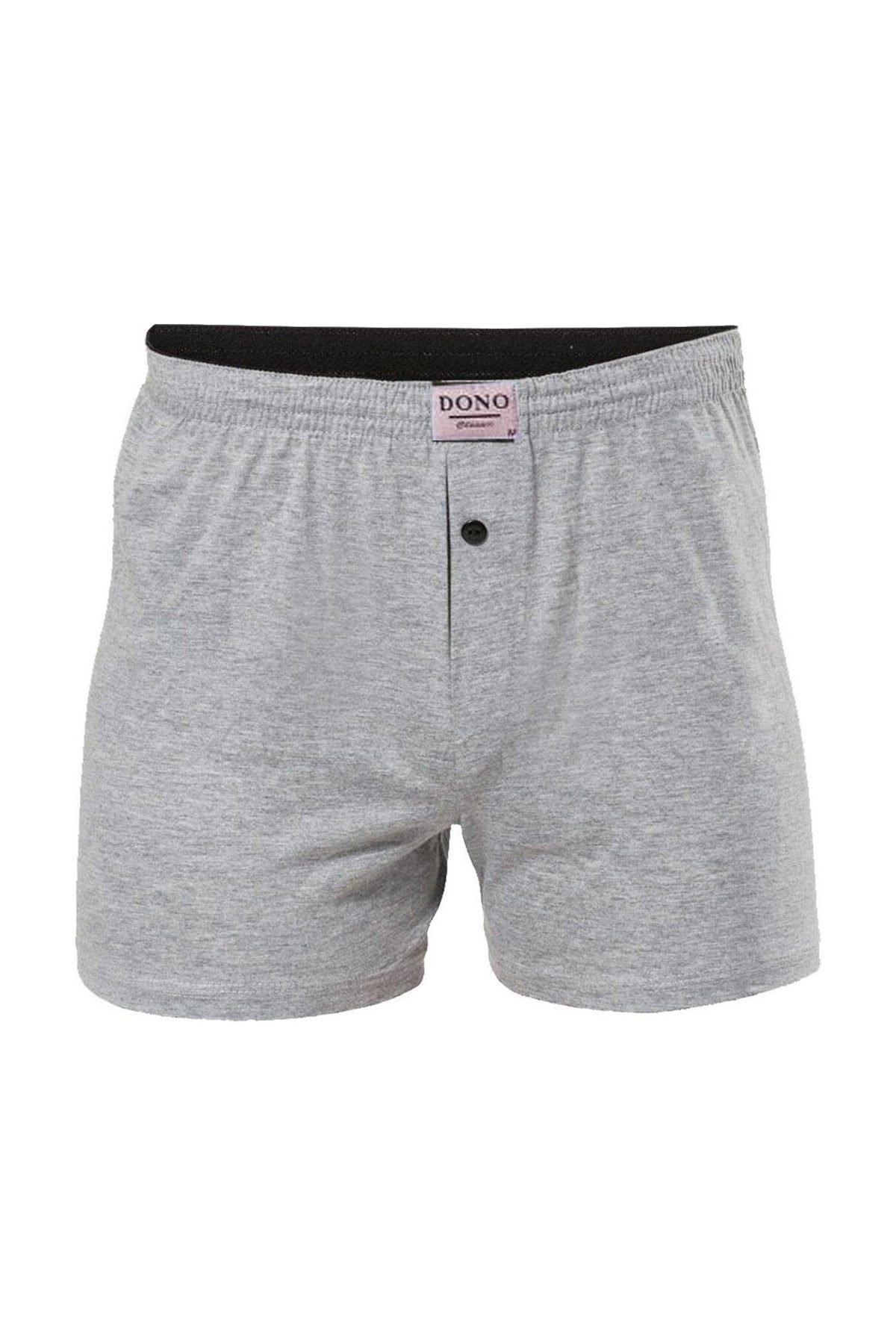 Esnek Bel Lastiği ve Düz Dikiş Detayıyla Erkek Boxer Dono 1115 - Gri
