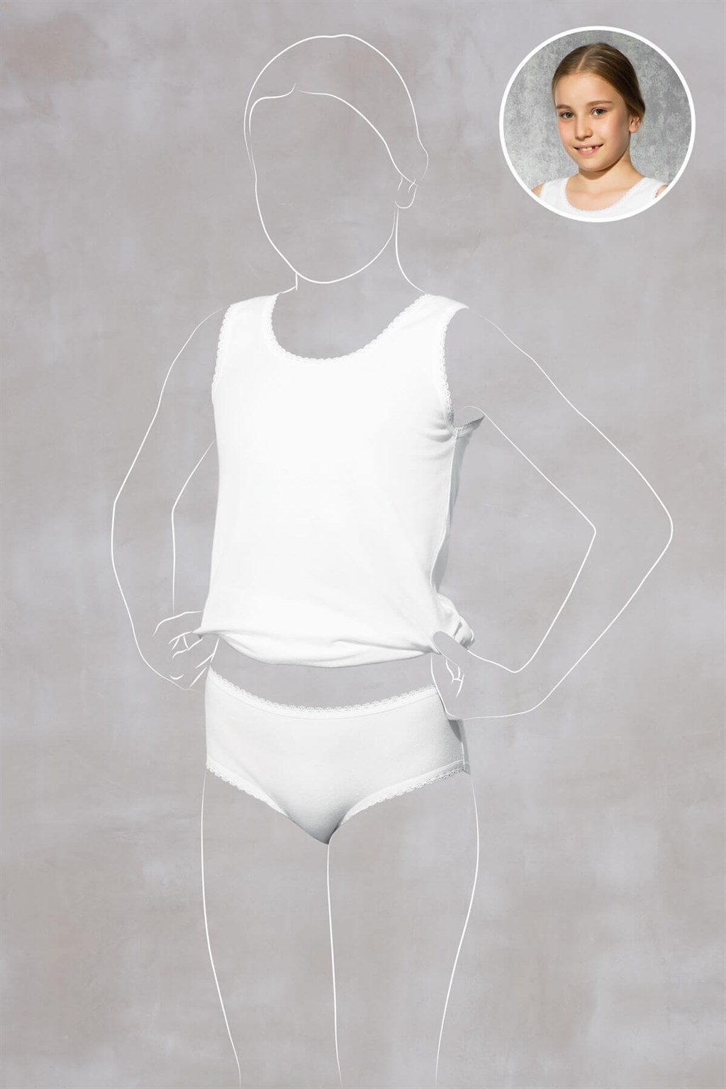 Doreanse %100 Pamuklu Kız Çocuk Slip Külot Doreanse 310