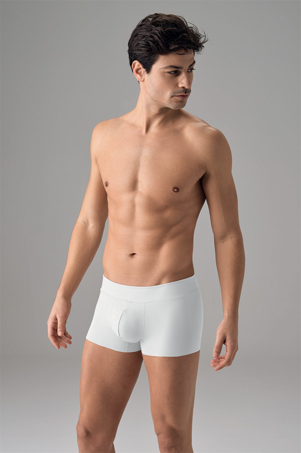 Pamuklu Dikişsiz Mini Paça Boxer Doreanse 1749 - Beyaz