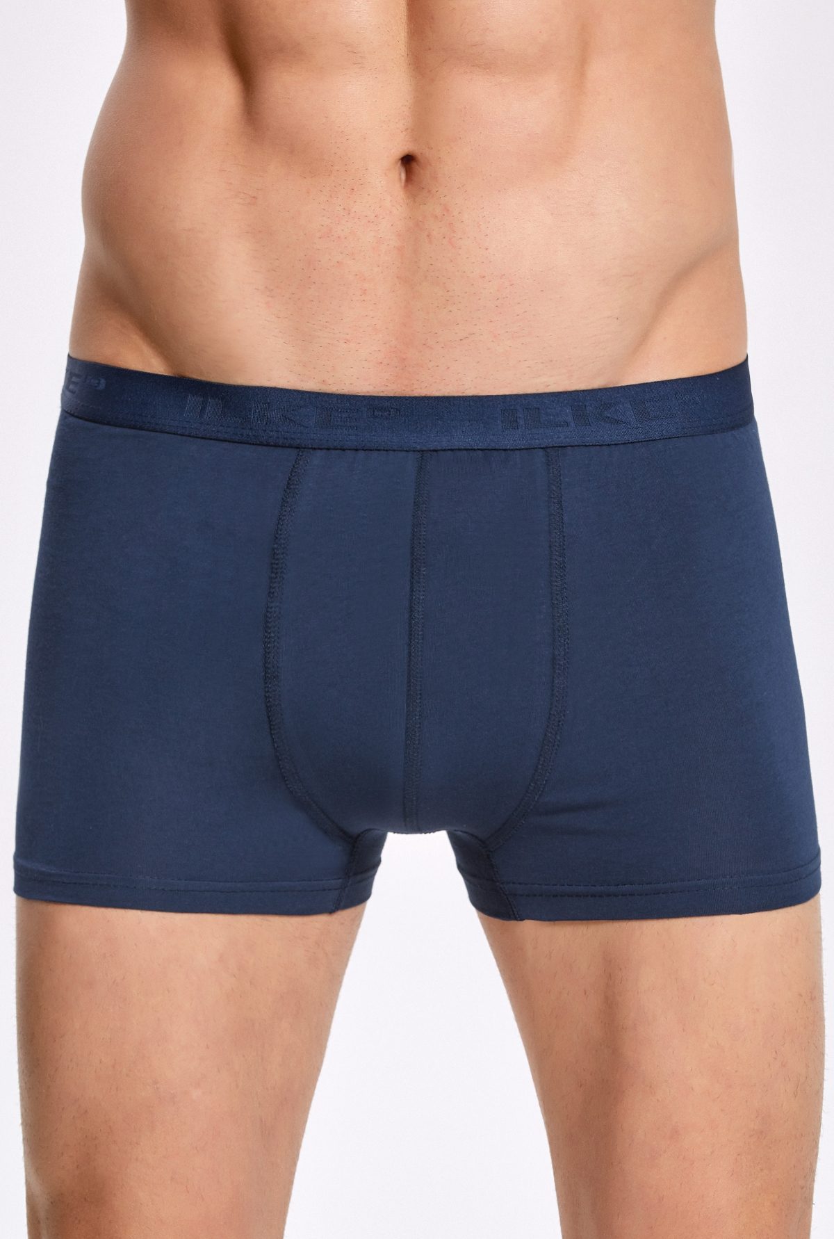 Likralı Esnek Bel Boxer Siyah-Füme İlke 1600 - Siyah-Füme