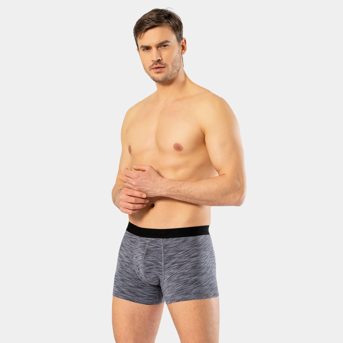 Cacharel Uzun Paça Likralı Boxer Mor Cacharel 1324 - Görsel 2