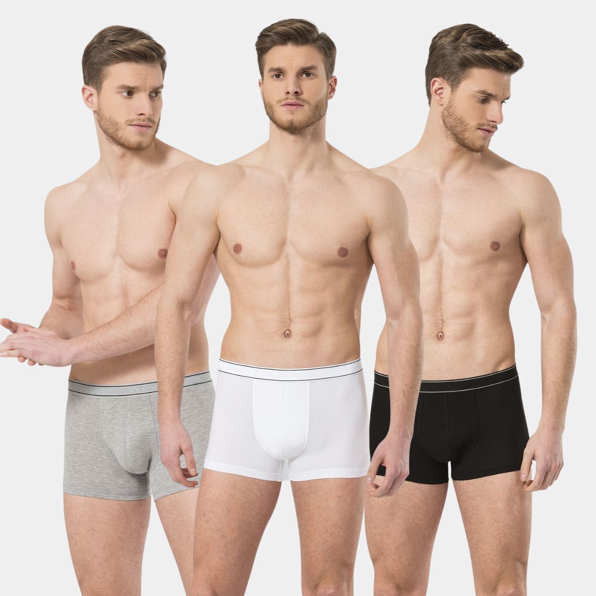 Likralı Yumuşak Pamuklu 3’lü Erkek Boxer Türen 175 - Görsel