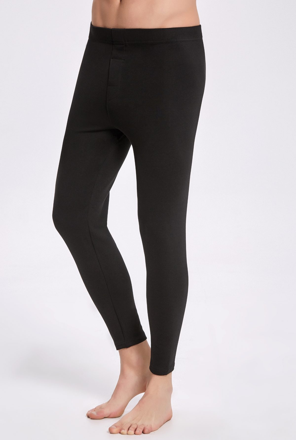 Ekstra Kalın Pamuklu Elastan Termal Tayt İlke 1400 - Siyah