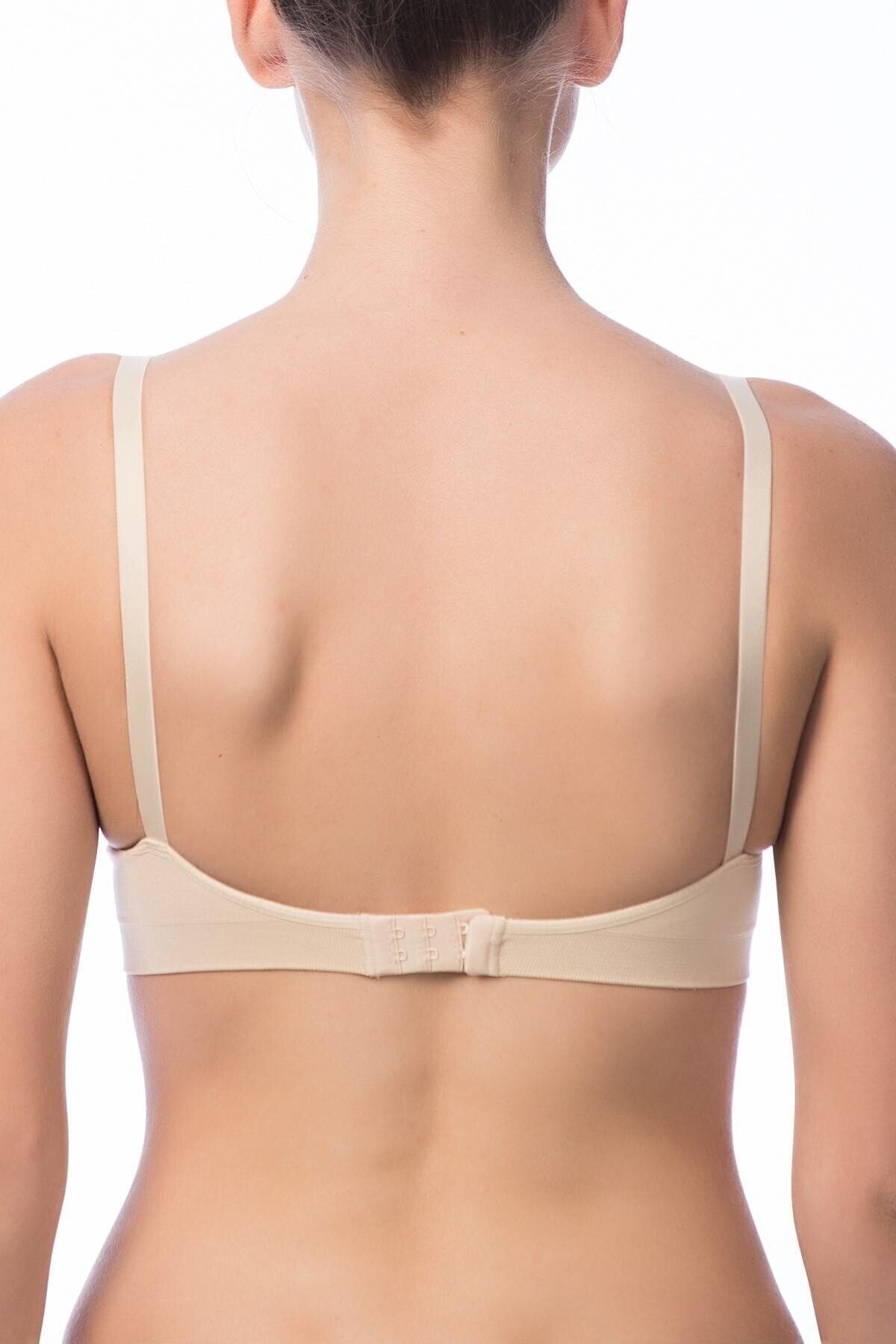 Dantel Detaylı İkili Seamless Sütyen NBB 3363 - Ten