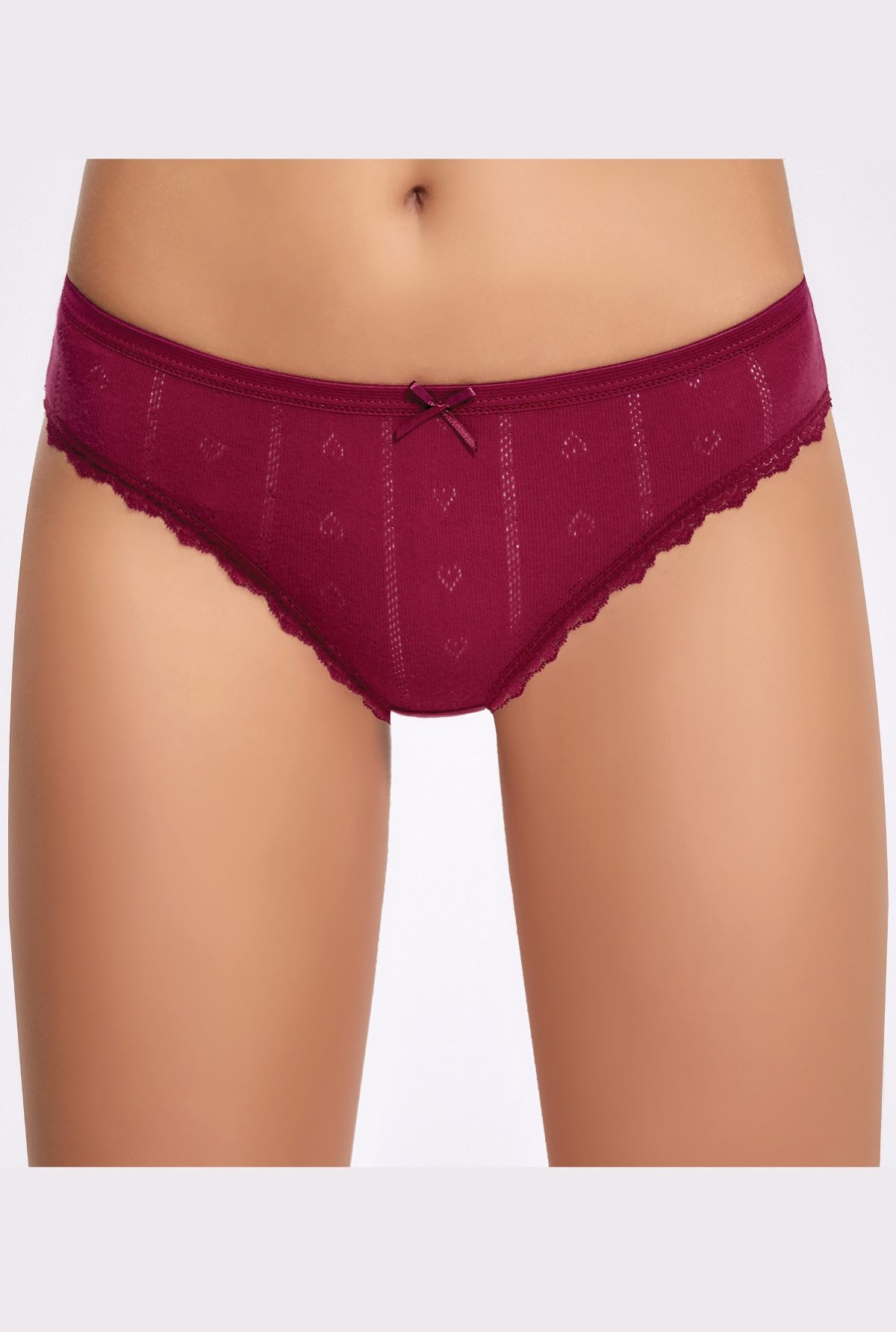 İlke Yüksek Bel Dantelli Bikini Külot Pamuk İlke 273 - Görsel 2