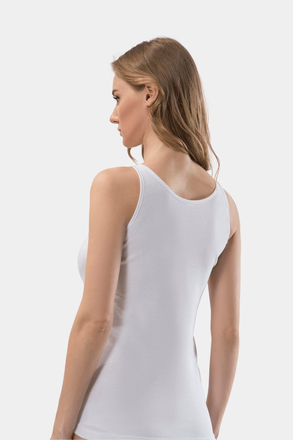 Türen Güpür Detaylı V Yaka Pamuklu Atlet Türen 208 - Görsel 2