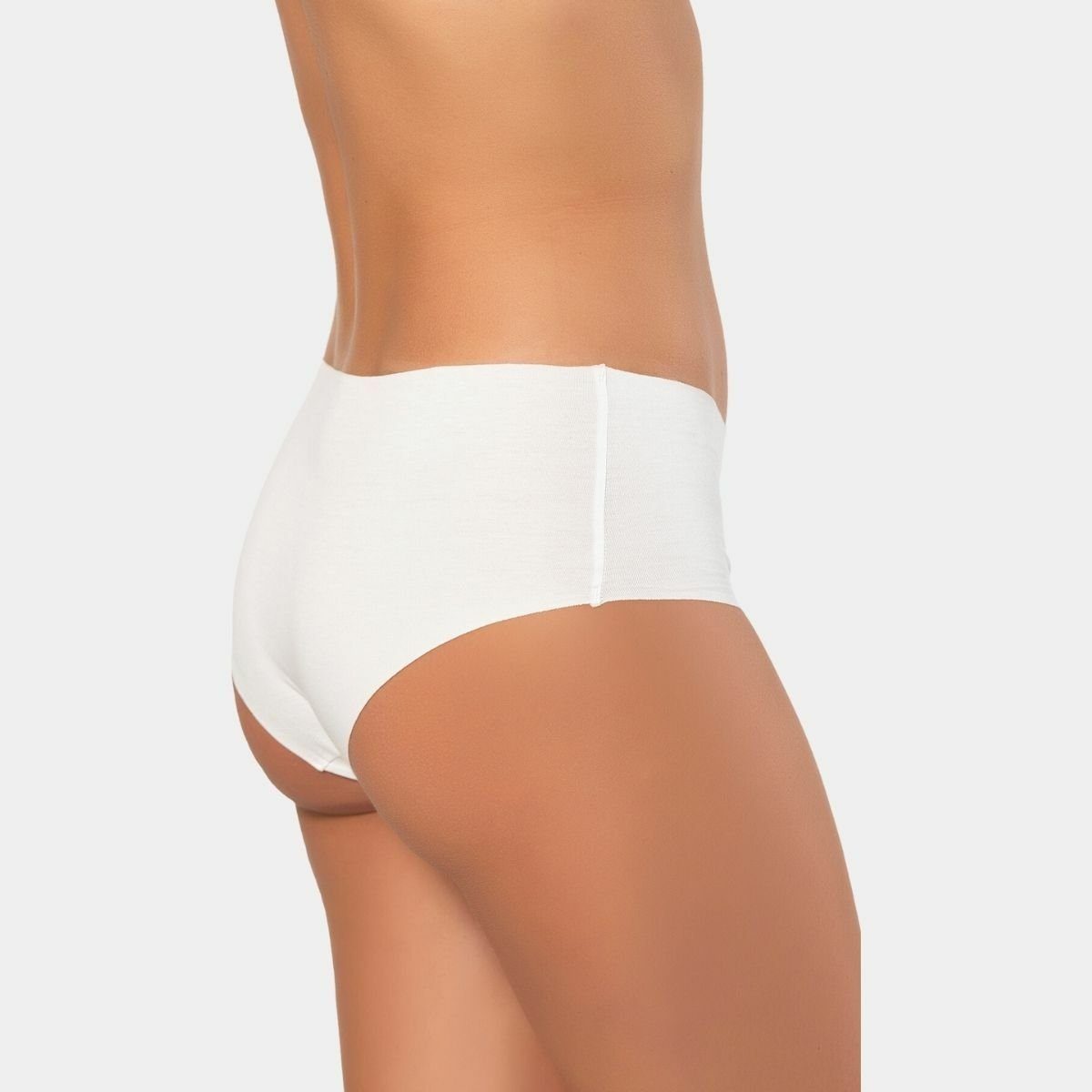 Yüksek Bel Destekli Pamuklu Külot Türen 910 - Beyaz