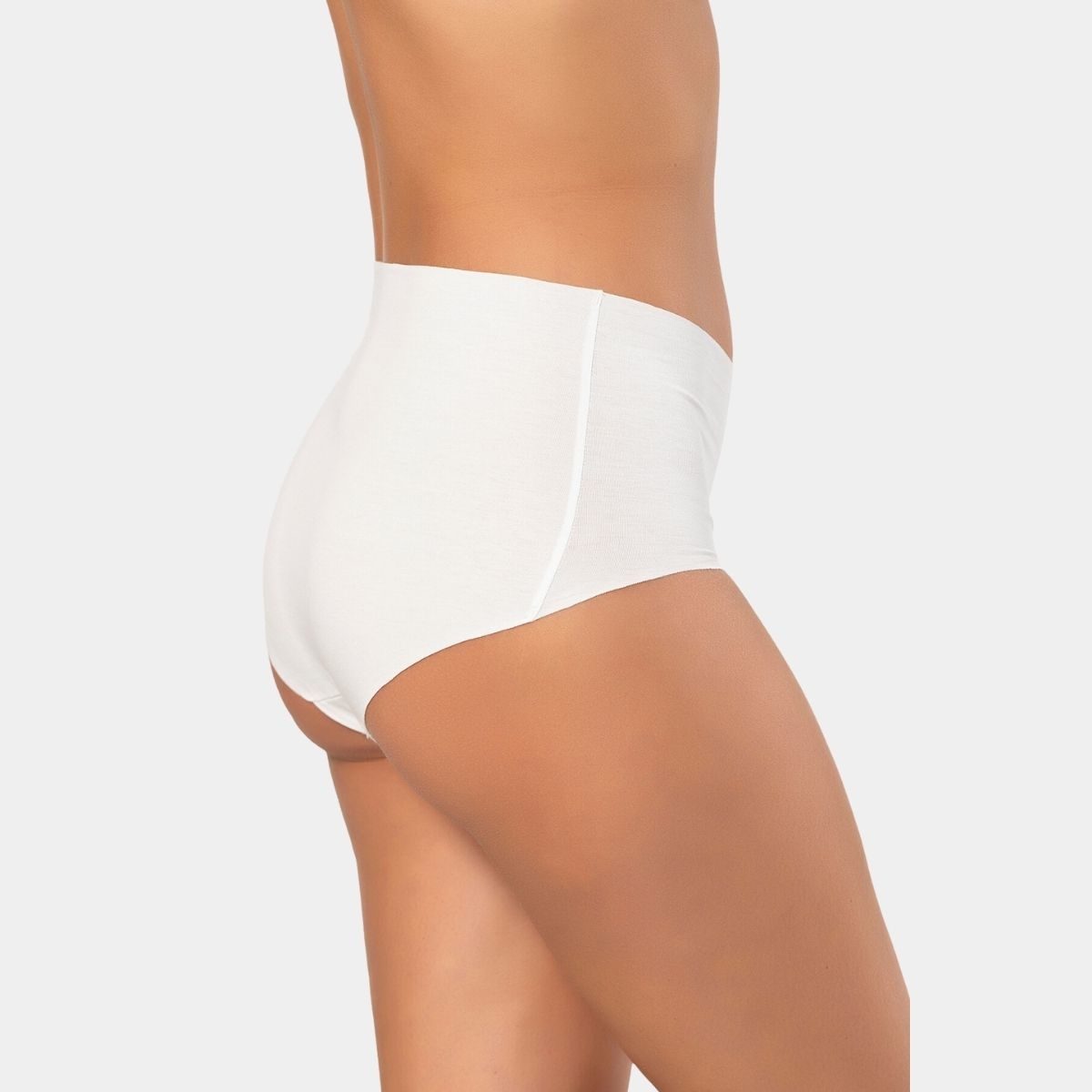 Türen Pamuklu Yüksek Bel Karın Destekli Hipster Külot Türen 911 - Görsel 3